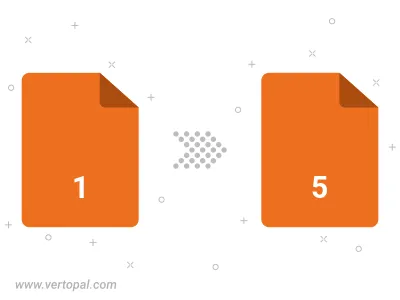 Convert 1 to 5