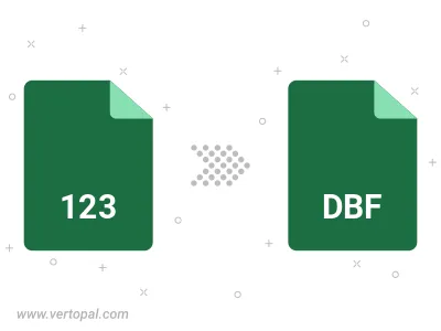 123 SPREADSHEET in DBF konvertieren