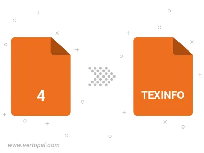 Convert 4 to TEXINFO Convert 4 to TEXINFO