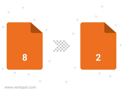 8 in 2 konvertieren