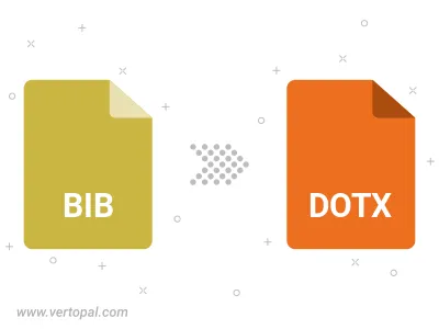 Convert BIB BIBLATEX to DOTX