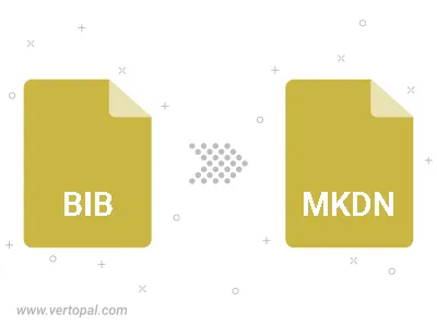 Convert BIB BIBLATEX to MKDN
