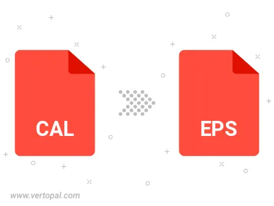 Convert CAL to EPS