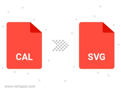 Convert CAL to SVG Convert CAL to SVG