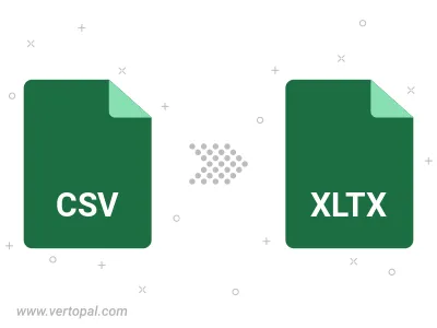 Convert CSV to XLTX