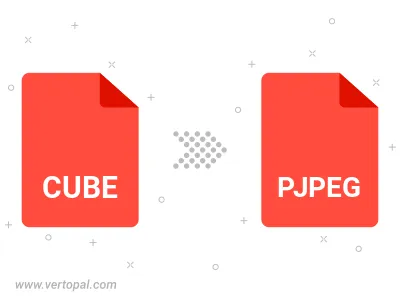 Convert CUBE to PJPEG