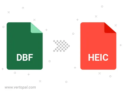 Convert DBF to HEIC