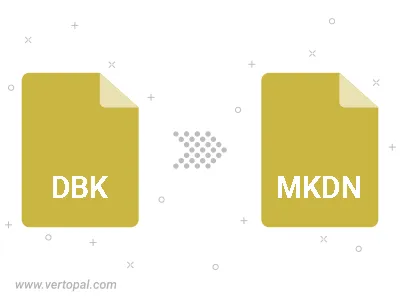 Convert DBK to MKDN