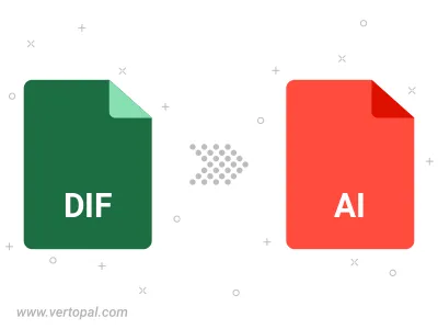 Convert DIF to AI