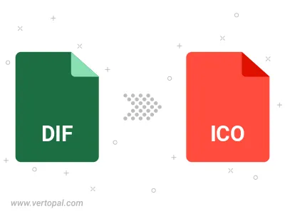 Convert DIF to ICO Convert DIF to ICO