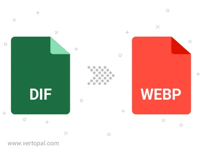 Convert DIF to WEBP