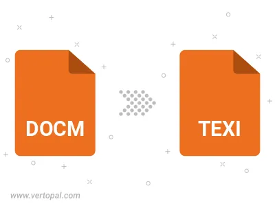 Convert DOCM to TEXI