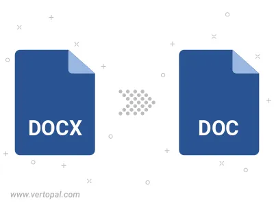Convert DOCX to DOC Convert DOCX to DOC