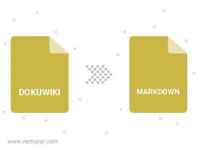 Convert DOKUWIKI to MARKDOWN