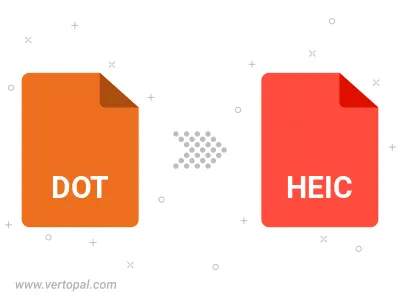 Convert DOT to HEIC