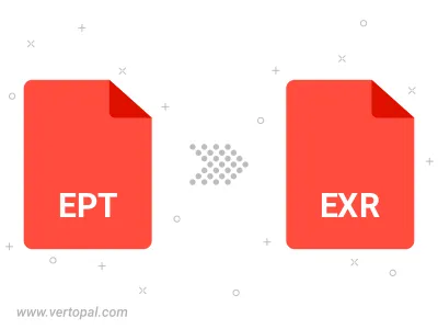 Convert EPT to EXR