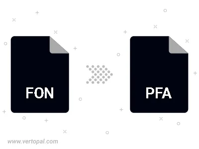 Convert FON to PFA