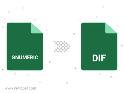 Convert GNUMERIC to DIF