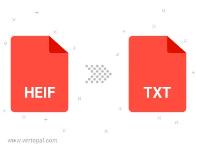 Convert HEIF to TXT UILTABLE