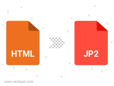 Convert HTML to JP2