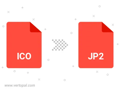 ICO in JP2 konvertieren
