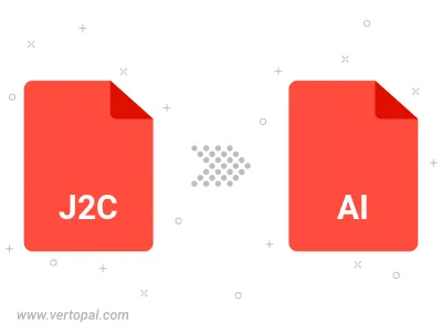 Convert J2C to AI