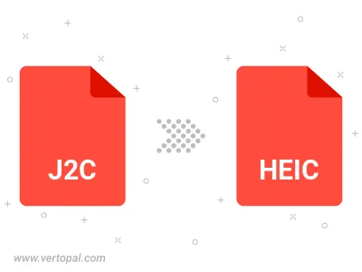 Convert J2C to HEIC
