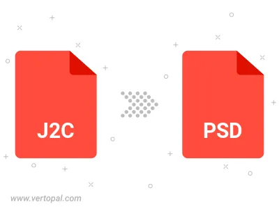 J2C in PSD konvertieren