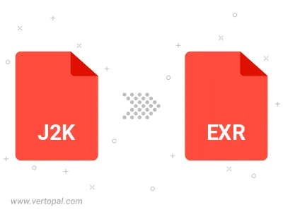 Convert J2K to EXR