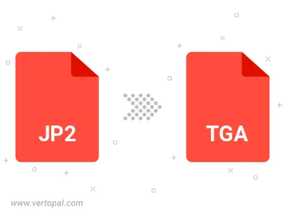 Convert JP2 to TGA