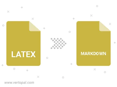 Convert LATEX to MARKDOWN