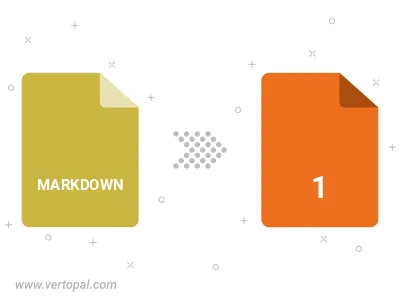 Convert MARKDOWN to 1