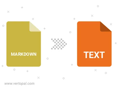 MARKDOWN in TEXT MARKDOWN konvertieren