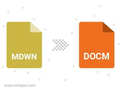 Convert MDWN to DOCM