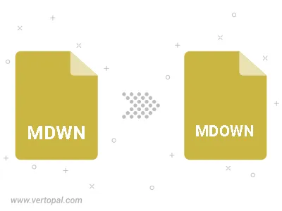 MDWN in MDOWN konvertieren