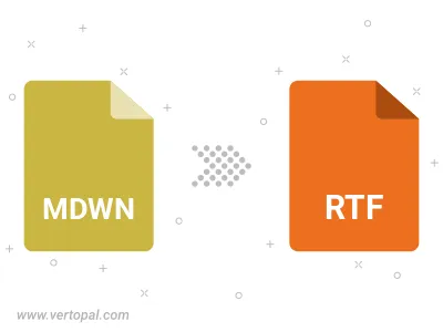 Convert MDWN to RTF