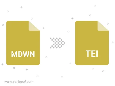 Convert MDWN to TEI Convert MDWN to TEI