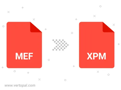 Convert MEF to XPM