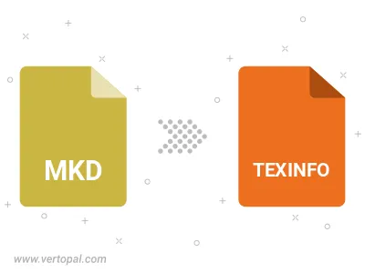 Convert MKD to TEXINFO