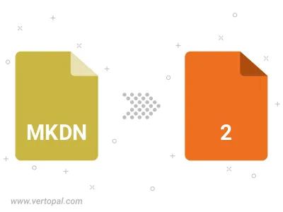 Convert MKDN to 2