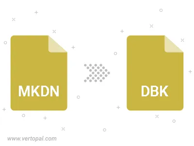 Convert MKDN to DBK