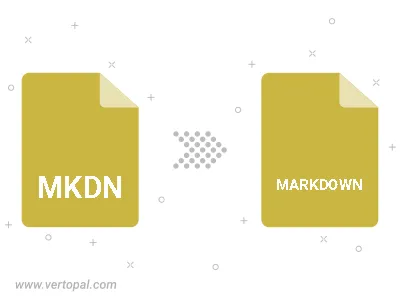Convert MKDN to MARKDOWN