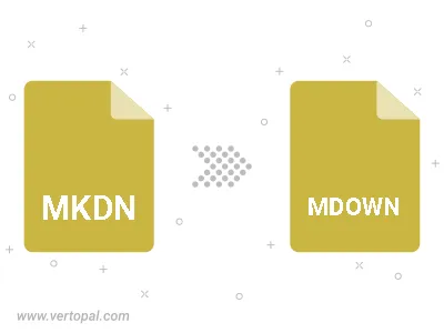 MKDN in MDOWN konvertieren MKDN in MDOWN konvertieren
