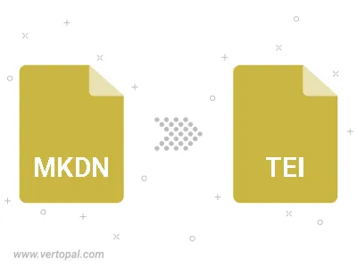 Convert MKDN to TEI