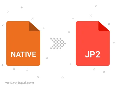 Convert NATIVE to JP2