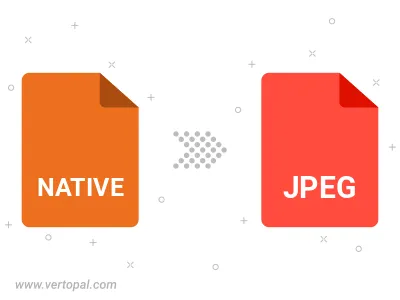 Convert NATIVE to JPEG Convert NATIVE to JPEG