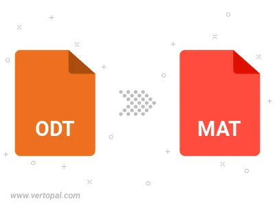 Convert ODT to MAT