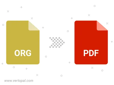 Convert ORG to PDF