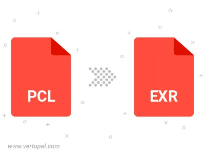 PCL in EXR konvertieren
