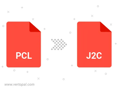 Convert PCL to J2C